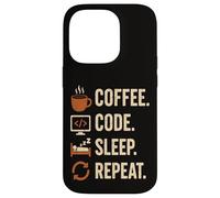 Geek Routine Coder - Coffee, Code, Dodo, Encore Case for iPhone 14 Pro