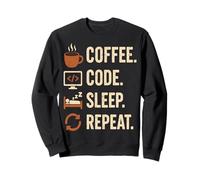 Geek Routine Coder - Coffee, Code, Dodo, Encore Sweatshirt