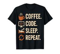 Geek Routine Coder - Coffee, Code, Dodo, Encore T-Shirt