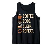 Geek Routine Coder - Coffee, Code, Dodo, Encore Tank Top