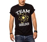 Geek T-Shirt for Men Team Sheldon Black XXXXXL