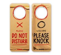 GEEKBEAR Do Not Disturb Door Hanger Sign Scratch Paper) - Pack (09. 2