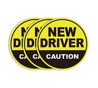 GEEKBEAR New Driver Magnet_Circular Type (3 Pack) (Yellow/Black)