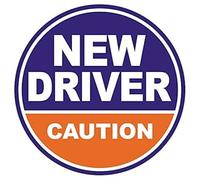 GEEKBEAR New Driver Magnet for Car (Purple/Orange) - Student Driver (1