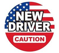 GEEKBEAR New Driver Magnet for Car (Stars and Stripes) - Student (1