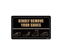 GEEKBEAR Remove Your Shoes Sign - Acrylic, Unique, Durable - 9.8 x 5.9 in (05. Shoes)