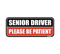 GEEKBEAR Senior Driver Magnet_Rectangular Type (1 Pack) (Black/Red)
