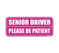 GEEKBEAR Senior Driver Magnet_Rectangular Type (1 Pack) (Pink/Pink)