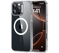 GeeKe for iPhone 16 Pro Case 6.3-Inch, Fit for MagSafe Magnetic, Upgraded [Full Camera Protection], [14FT Military Grade Drop Tested] Shockproof Slim Translucent Matte Back Phone Cover (Clear)-X2