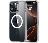 GeeKe for iPhone 16 Pro Case 6.3-Inch, Fit for MagSafe Magnetic, Upgraded [Full Camera Protection], [14FT Military Grade Drop Tested] Shockproof Slim Translucent Matte Back Phone Cover (Clear)