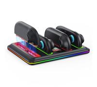 GEEKERA Switch 2 Controller Charger Dock Compatible with Nintendo Switch, Charging Dock Station for Joycon with RGB Lights, Type C Cable, Storage for Four Game Cards, Switch Accessories