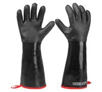 GEEKHOM BBQ Gloves, 18 Inch 500℃ Heat Resistant - Waterproof, Oil Resistant Long Sleeve Insulated for Grilling, Smoker, Cooking, Barbecue, Turkey Fryer, Oven Baking
