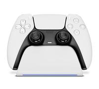 Geekhome - Playstation 5 Controller Charger - RGB Charging Status Indicator Design - Wall Mount PS5 Hanger, USB Charging Cable - Charging Station for Dualsense & Dualsense Edge Gamepads