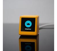 GeekMagic Smalltv PRO Real Time Cryptocurrency Price Ticker with Stocks and Currency Exchange Rate Display, Multi Functional Desktop Clock Powered by Cable (White)