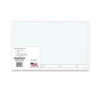 GeekNavy 11" x 17" Isometric Graph Paper 50 Sheets Landscape - 0.25" Grid, Non-photo Blue, High Brightness, Drafting, Engineering, Art, 3D Design (1-Pack)