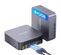 GEEKOM [2026 Hardware Award GT1 Mega AI Mini PC Windows 11 Pro, with Intel Core U9-185H (Up to 5.1GHz), 16GB DDR5 (Expandable, Not LPDDR) & 1TB NVMe SSD, 4K@120Hz Quad Display/Dual USB4.0/Wifi 7