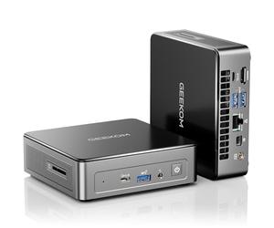 GEEKOM [2026 The Thinnest Mini PC Ever Air12 Mini PC, with Intel PT7505(Beats N95/N100/N150/4300U),16GB RAM (Expandable)+512GB SSD, Triple 8K@60Hz Display, 5xUSB/WiFi 6/BT5.2 for Home/Office/School