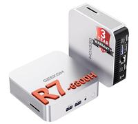 GEEKOM A6 Mini PC, with AMD Ryzen 7 6800H, 3 Year Warranty, 32GB DDR5 RAM, 1TB SSD, Metal Housing, 2 USB-C Ports, 4K Quad Display, SD Card Slot, WiFi 6E, Windows 11 Pro Micro Desktop Computer