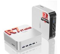 GEEKOM A8 Max Mini PC Windows 11 Pro,with AMD Ryzen 7 8745HS (Up to 5.1GHz), 16GB DDR5 RAM(Up to 128GB) & 1TB PCIe SSD, Dual HDMI 4K@120Hz Quad Display /USB4 (40Gbps) /8×USB for Gaming/Video Editing