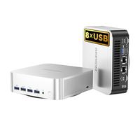 GEEKOM A8 Max Mini PC with AMD Ryzen 7 8745HS, 2.5Gbps Dual LAN Port Mini Gaming Computer with 32GB DDR5 1TB M.2 2280 NVMe Gen4*4 SSD, Mini PC Windows 11 Pro/Wi-Fi 6E/BT 5.2/USB4/8K