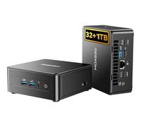 GEEKOM [Advanced Cooling IT15 Mini PC Windows 11 Pro, Intel U5-225H (Up to 4.9GHz), 32GB DDR5 RAM & 1TB NVMe SSD (Expandable), 4K@120Hz Quad Display/Dual USB4/Wi-Fi 7/99 TOPS for Home Office Gaming