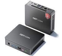 GEEKOM Air12 Lite Mini PC Computer with 3-Year Coverage, with Intel Alder Lake N150 (Beat N95/N100, up to 3.4GHz) 8GB DDR4 & 256GB SSD, 6xUSB Ports + 9-Pin/4K Dual Display/WiFi/BT for Home/Business
