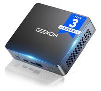 GEEKOM [Enterprise Preferred Air12 lite 2026 Mini PC, with Intel N95(up to 3.4GHz),8GB RAM (Expandable)+256GB SSD,Dual-Screen 4K@60Hz Display, 6xUSB/WiFi 5/BT5.1 for Home Office/School/Graphic Design