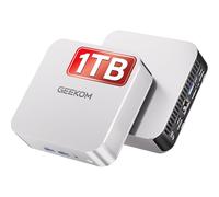 GEEKOM [Smarter Choice A8 Mini PC Windows 11 Pro, with AMD Ryzen 7 8745HS(Up to 5.1GHz), 16GB DDR5 RAM(Expandable) & 1TB PCIe 4.0 SSD, USB4(40Gbps), Dual HDMI 4K@120Hz, 6×USB for Gaming, Office, Home