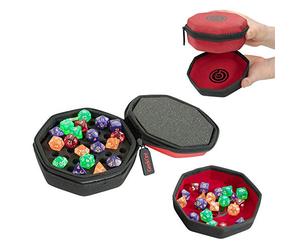 GEEKON StatGear Dice Case - Packing Organiser, 18 cm, 46.10 Liters, Red