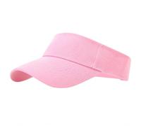 GEEKPC Girls Sun Visor Cap, Open Top Ponytail, Adjustable, 55cm, Cotton | 100% cotton, sweatband, curved brim, adjustable buckle, open top for ponytails, ages 8-12, hiking, beach