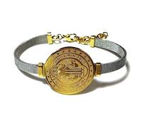 GeekPromise St. Benedict Catholic bracelet solid stainless steel plating health and peace gift, Stainless Steel, no gemstone