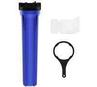 Geekpure 20-Inch Blue Filter Housing for 2.5" x 20" Whole House Water Filtration System - 3/4" BSP Plastic Port