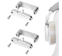 Geekria 1 Pair Metal Headband Hinge Fix Kit Compatible with Audio-Technica ATH-M50x, M50xBT, M50xGM, M50xBB, M50xPB, M50xWH, M50x ENSO, M50XSTS-USBMIKU Headphones, Repair Parts (Silver)