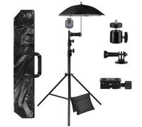 GEEKRIA 10ft Tall Sports Camera Tripod Stand with Mounting Kit, Adjustable AI Recording Stand for Football & Soccer, Compatible with XbotGo, Veo, Trace, Pixellot, Hudl, Ballercam, SOLOSHOT