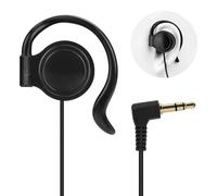 GEEKRIA 3.5mm Single Side Earphone Earbud, One Ear Headphone Compatible with EXD-101 ATG-100T ELGT-470 Wireless Tour Guide System Receiver for Touring Groups, Radio, Podcast (Left / 3.3FT)