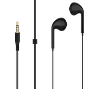 GEEKRIA 3.5mm Wired In-Ear Headphones for Roku Voice Remote Pro/Ultra, Private Listening Earbuds Compatible with Roku Remote, Clear Sound Earphones for Movies & TV, 3.9 ft Cable (Black)