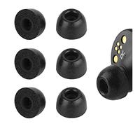 Geekria 3 Pairs Comfort Memory Foam True Wireless Earbuds Ear Tips Compatible with Anker Soundcore Life P2, in-Ear Earphones Noise Isolation Foam Tips (Size S/Short)