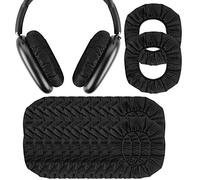 Geekria 30 Pairs Disposable Headphones Ear Cover for Apple Airpods Max, Beats Studio 3, Bose QC 35 II, SONY WH-1000XM6 Headset Earcup, Stretchable Sanitary Cushion Protector (M/Black)