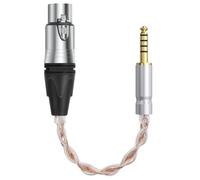 GEEKRIA 4-Pin XLR Balanced Male to 4.4mm Balanced Male Audio Adapter Cable, OCC Copper Silver Plated Upgrade Audio Conversion Cord, Compatible with Amplifiers, Microphones (20cm/8'')