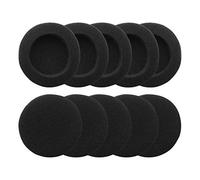 Geekria 5 Pairs Foam Replacement Ear Pads Compatible with Sennheiser PX100, PX80, PC131, Koss SP/PP Headphones Ear Cushions, Repair Parts (Black)