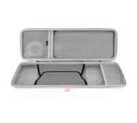 GEEKRIA 65% Keyboard and Mouse Combo Case, Hard Shell Travel Carrying Bag for 68 Keys Mechanical Gaming Keyboard, Compatible with YUNZII AL66, RK Royal KLUDGE R65 (Pink)