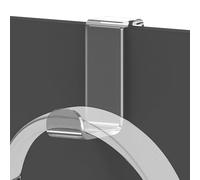 GEEKRIA Acrylic Cubicle Wall Hooks for Headphones, Headphone Hook Holder, Headsets Hanger Compatible with Bose, SONY, Sennheiser, ATH, AKG, JBL, Beats (Clear)