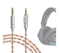 GEEKRIA Apollo 4.4mm Balanced to 3.5mm Cable for Sony MDR-M1/MV1/M1ST | 4-Strand 6N OCC Silver-Plated Braid, Threaded Knob Lock, 3.5mm TRRS Pinout, 1.5m Cable, PU Storage Bag, PVC Jacket