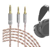 GEEKRIA Apollo Copper Silver Mixed Upgrade Audio Cable Compatible with HIFIMAN SUSVARA, SUNDARA HE4XX 400i Headphones, 4.4mm to Dual 3.5mm Replacement Headphones Cord (8.2ft / 2.5m)