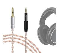 GEEKRIA Apollo Silver-Plated Upgrade Audio Cable Compatible with Sennheiser HD 620S/HD 550/HD 505/HD 560S/HD 400 PRO/HD 599/HD 598/HD 579/HD 569 Headphones, 4.4mm Plug (4 ft / 1.2 m)