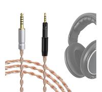 GEEKRIA Apollo Upgrade 4.4mm to 2.5mm Headphone Cable For Sennheiser HD620S | Fits Sennheiser HD599, HD598, HD560S, HD400 PRO, HD579, HD569, 4-Strand 6N OCC/Silver-Plated OCC Braid, 4.9 Ft/1.5 m