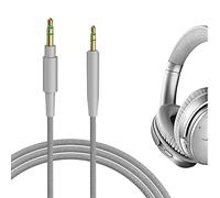 GEEKRIA Audio Cable Compatible with Bose QuietComfort Ultra/SE/45/35II/35, 700, SoundLink II Headphones, 2.5mm to 3.5mm Braided Nylon Replacement Stereo Cord (4ft/1.2m)