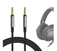 GEEKRIA Audio Cable Compatible with Sony WH-1000XM6/1000XM5, ULT WEAR, XB920N, MDR-1AM2, INZONE H5 Headphones, 1/8" (3.5mm) to 3.5mm Braided Nylon Replacement Stereo Cord (4 ft/1.2 m)