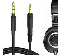 GEEKRIA Audio Cable for ATH-M70x M60x M50x M40x Replacement Cord | 2.5mm Headphone Connector to 3.5mm AUX Plug, Compatible with Audio-Technica Headphones and Audio Devices.
