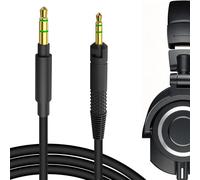 GEEKRIA Audio Cable for ATH-M70x M60x M50x M40x Replacement Cord 5.6FT | 2.5mm Headphone Connector to 3.5mm AUX Plug, Compatible with Audio-Technica Headphones and Audio Devices.